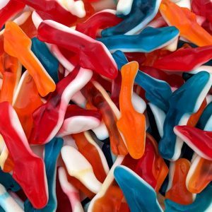 Damel Gekleurde Haaien Snoep – Zachte Fruit Gummies