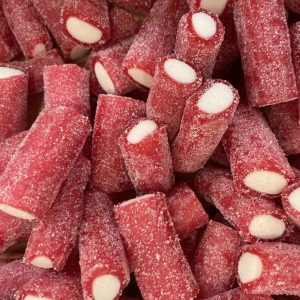 Damel Sour Mini Jumbo Strawberry Staafjes  – Zure aardbei snoep staafjes