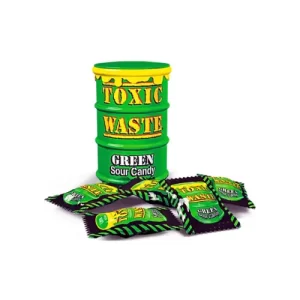 Toxic Waste Green Sour Candy Drum 42g – Heftig Zuur Snoep Uit Amerika