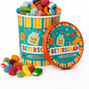 Candy Bucket Beterschap – Cadeau met Snoepmix