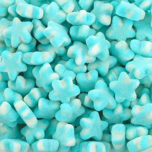 DP Sugared Blue Twist Stars – Blauw Witte Gesuikerde Sterren Snoepjes | The Candyshop