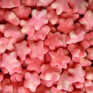DP Sugared Pink Twist Stars – Roze Witte Gesuikerde Sterren Snoepjes | The Candyshop