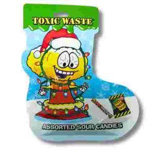 Toxic Waste Christmas Stocking 70g – Zure Kerstsnoepjes Cadeau