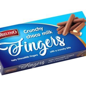 Mulino Crunchy Fingers met Melkglazuur – 100 gram