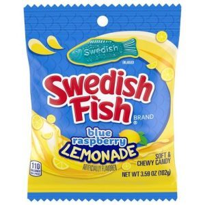 Swedish Fish Blue Raspberry Lemonade – Zachte Fruitgom Snoep (102 g)