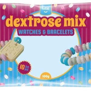 Funlab Dextrose Mix Watches & Bracelets 10 stuks (100g) | Snoep Armband & Horloge