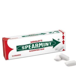 Wrigley’s Spearmint Kauwgom Suikervrij 10 Stuks – Frisse Spearmint Gum