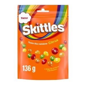 Skittles Citrus 136 Gram – Frisse Mix van Citrus Smaken