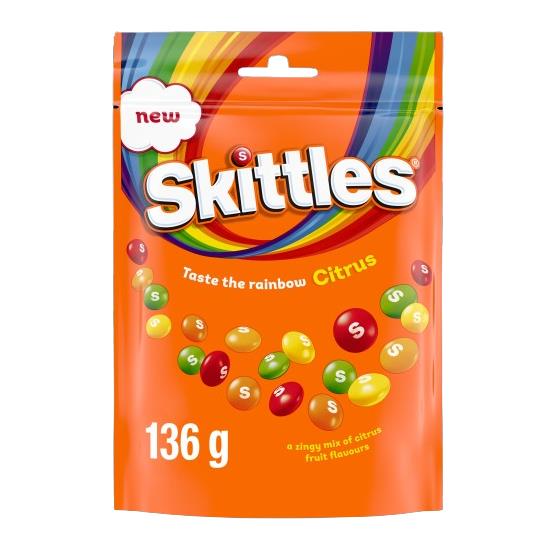Skittles Citrus 136 Gram – Frisse Mix van Citrus Smaken