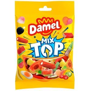 Damel Top Mix 135 Gram– Halal Fruit- en Schuimsnoep Mix