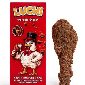 LUCHI Chocolate Chicken 50g – Chocolade Kippenpoot met Belgische Chocolade & Melkcrème