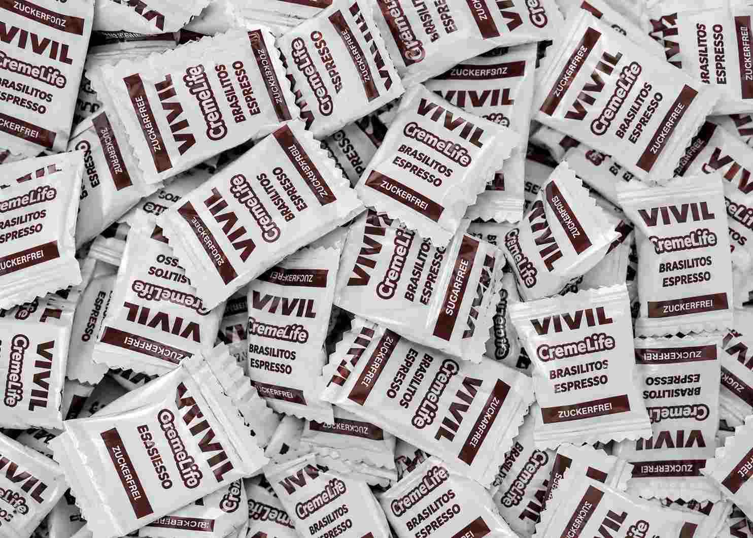 Vivil Brasilitos Espresso Suikervrije Koffiesnoepjes