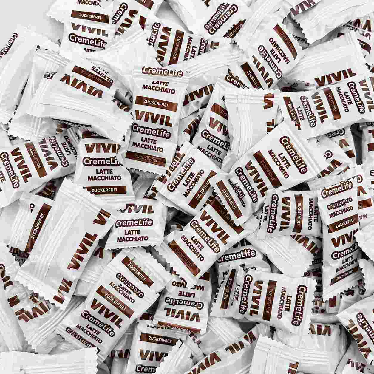 Vivil Latte Macchiato Suikervrije Koffiesnoepjes