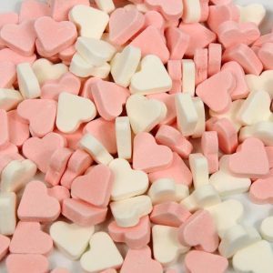 Pepermunt Hartjes Roze/Wit – Geboortesnoep & Traktatie | The Candyshop