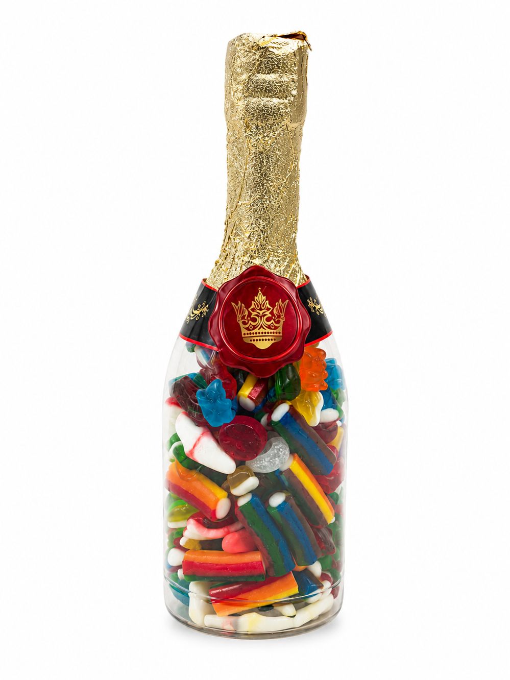 Luxe Snoepchampagnefles met 700g Pick & Mix Snoep – Stel Zelf Samen